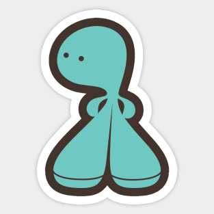 Propeller Guy - Teal Sticker